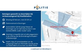 Getuigen gezocht na doorrijden bij verkeersongeval