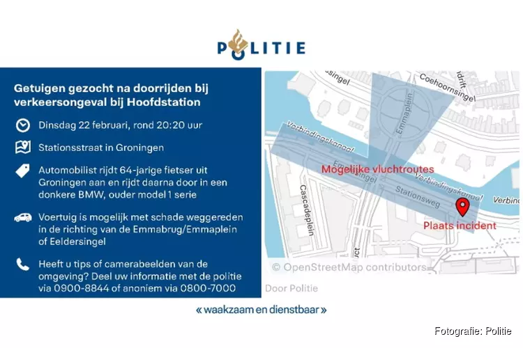Getuigen gezocht na doorrijden bij verkeersongeval