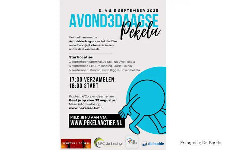 De derde Pekelder Avond3daagse staat voor de deur!