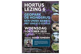 Hortuslezing 'Geopark De Hondsrug – Een uniek gebied met UNESCO-status'