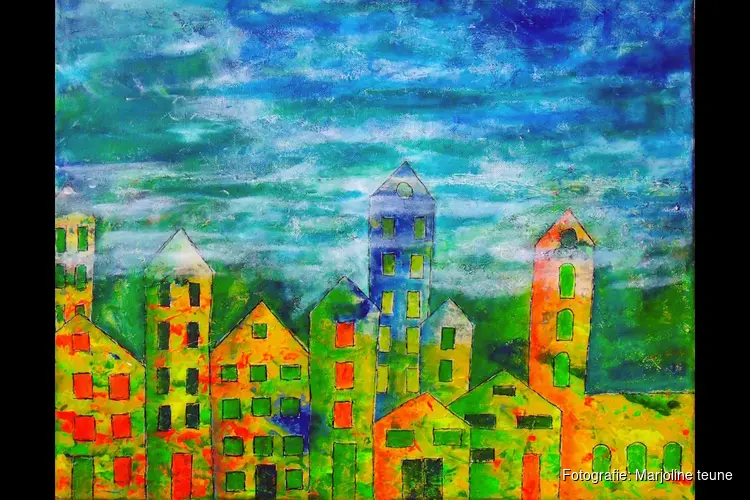 Van 5 t/m 29 maart exposeert Kunstkring Kropswolde in Sappemeer, onder de titel  "Kleurrijk Verbonden"