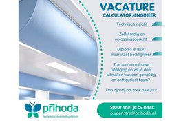 Vacature bij Prihoda: Calculator / Engineer gezocht!