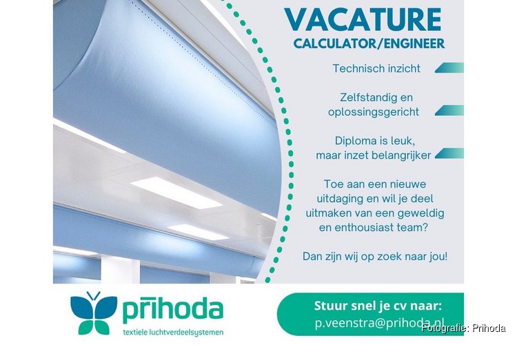 Vacature bij Prihoda: Calculator / Engineer gezocht!