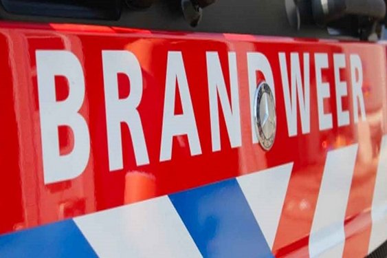 Schuur in brand in Garmerwolde